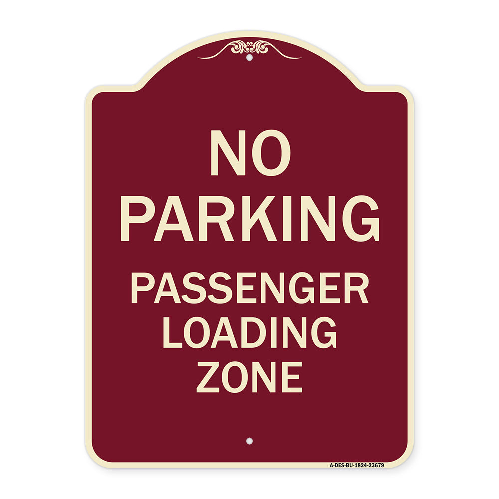 No Parking Passenger Loading Zone