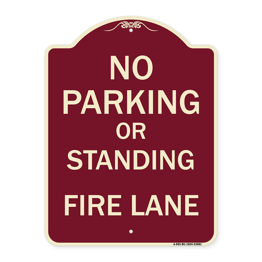 No Parking or Standing Fire Lane
