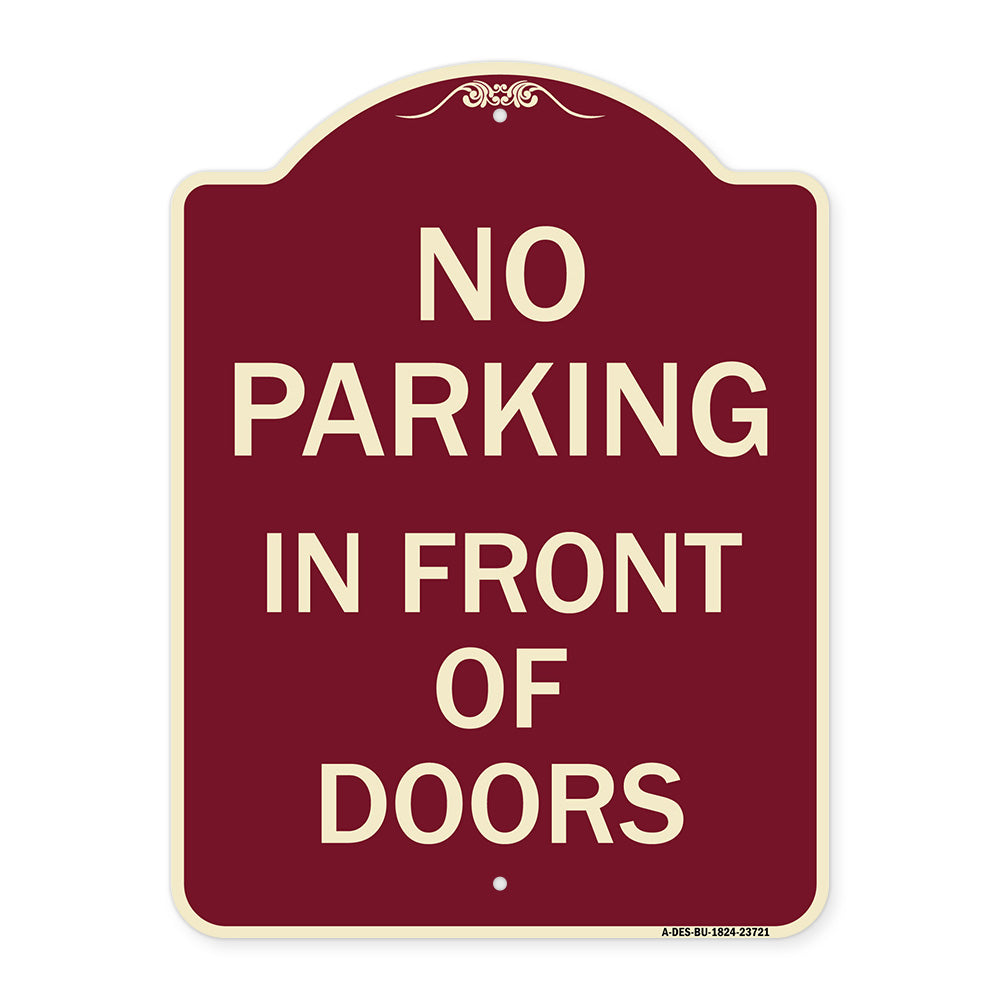 No Parking in Front of Doors