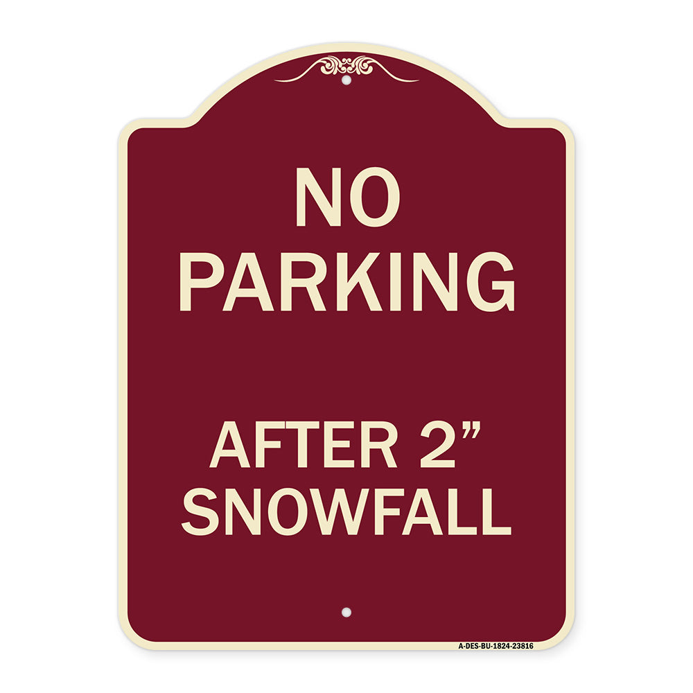 No Parking - After 2 Snowfall