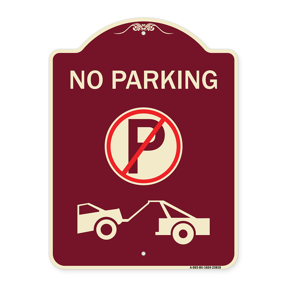 No Parking (No Parking Symbol and Tow Truck Symbol)