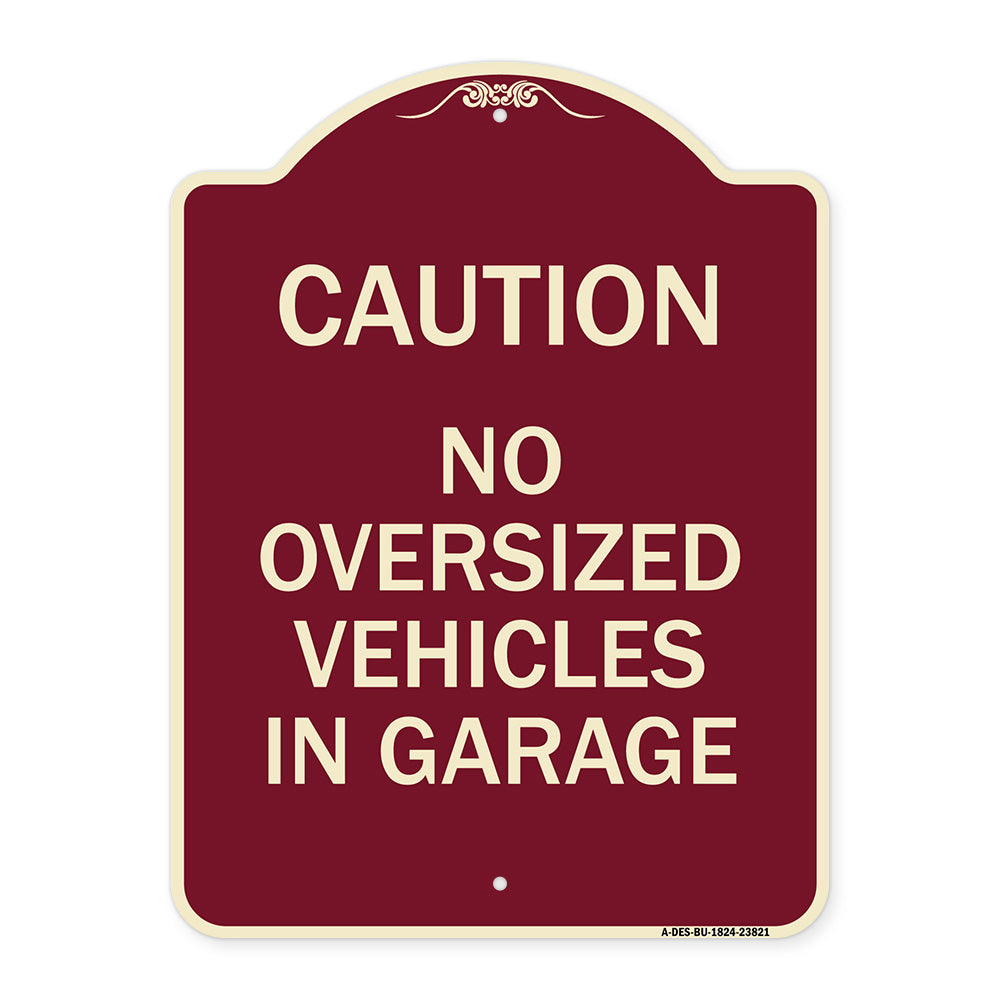 No Oversized Vehicles in Garage