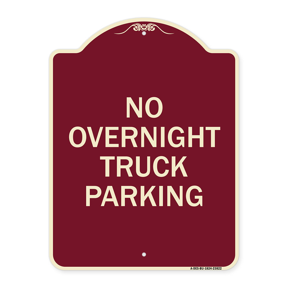 No Overnight Truck Parking
