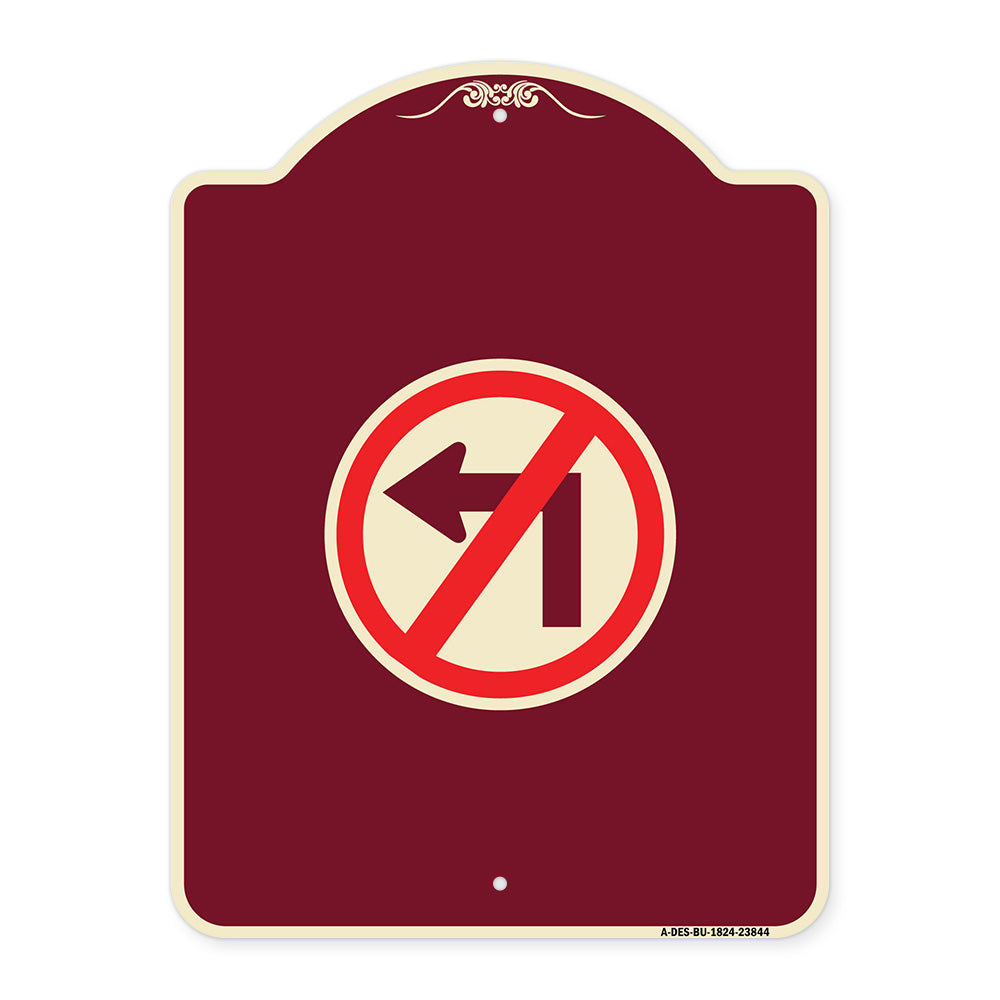No Left Turn (Graphic Only)