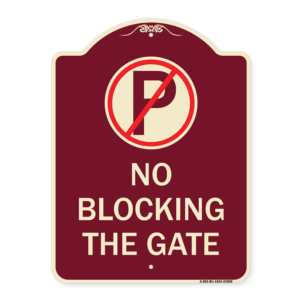 No Blocking the Gate with Graphic