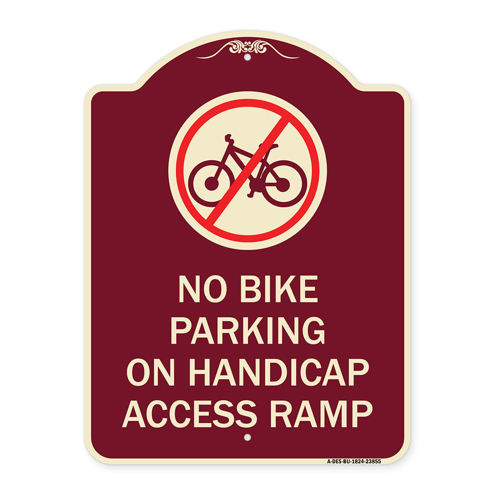 No Bike Parking on Handicap Access Ramp