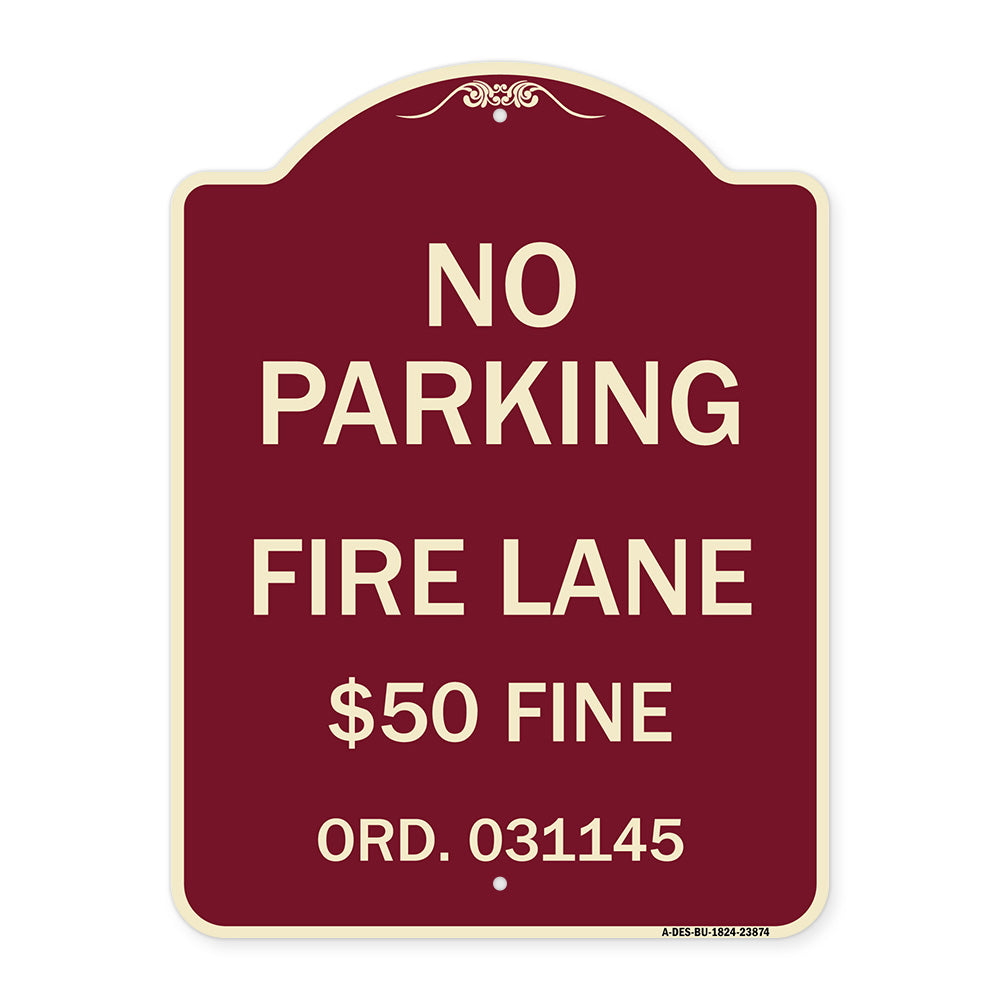 Missouri No Parking Fire Lane $50 Fine