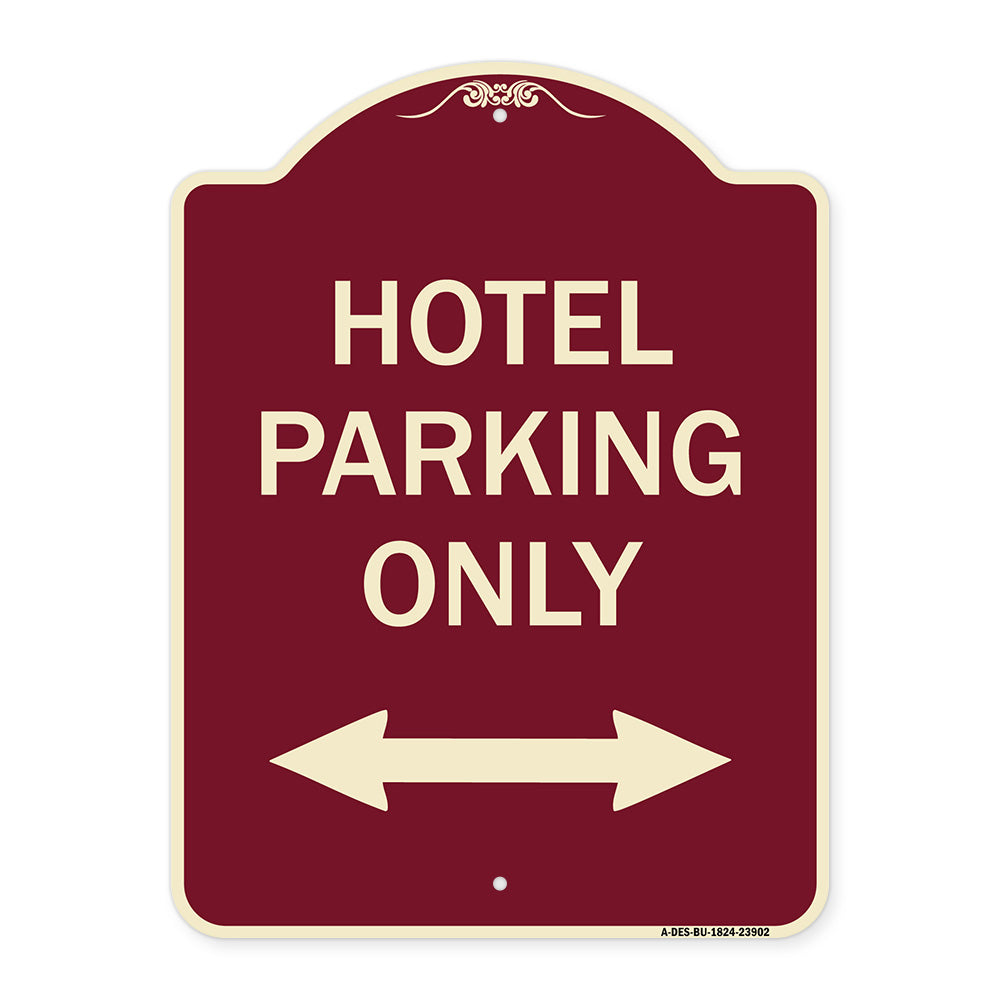 Hotel Parking Only (With Bidirectional Arrow)