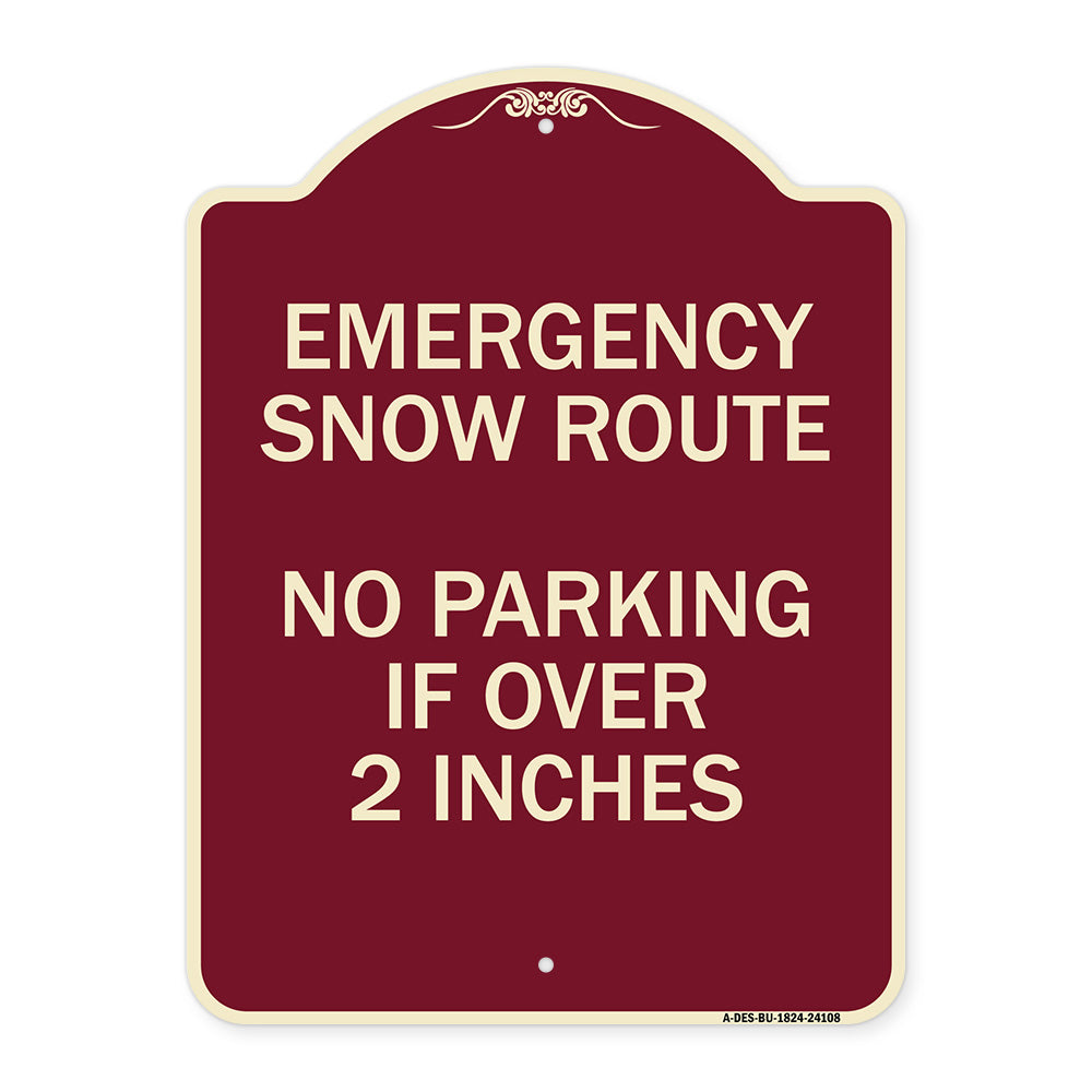 Emergency Snow Route No Parking Emergency Snow Route No Parking If Over 2 Inches