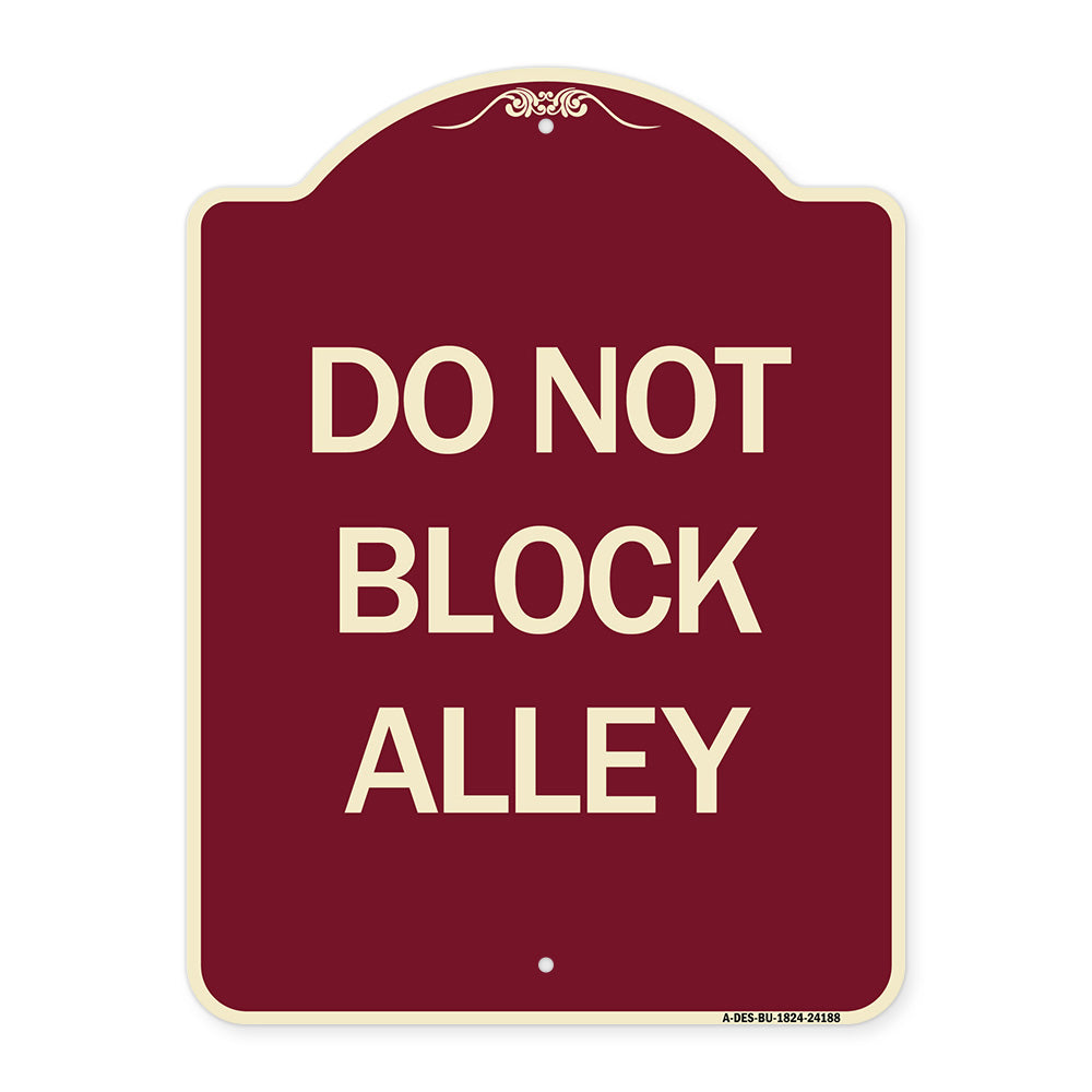 Do Not Block Alley