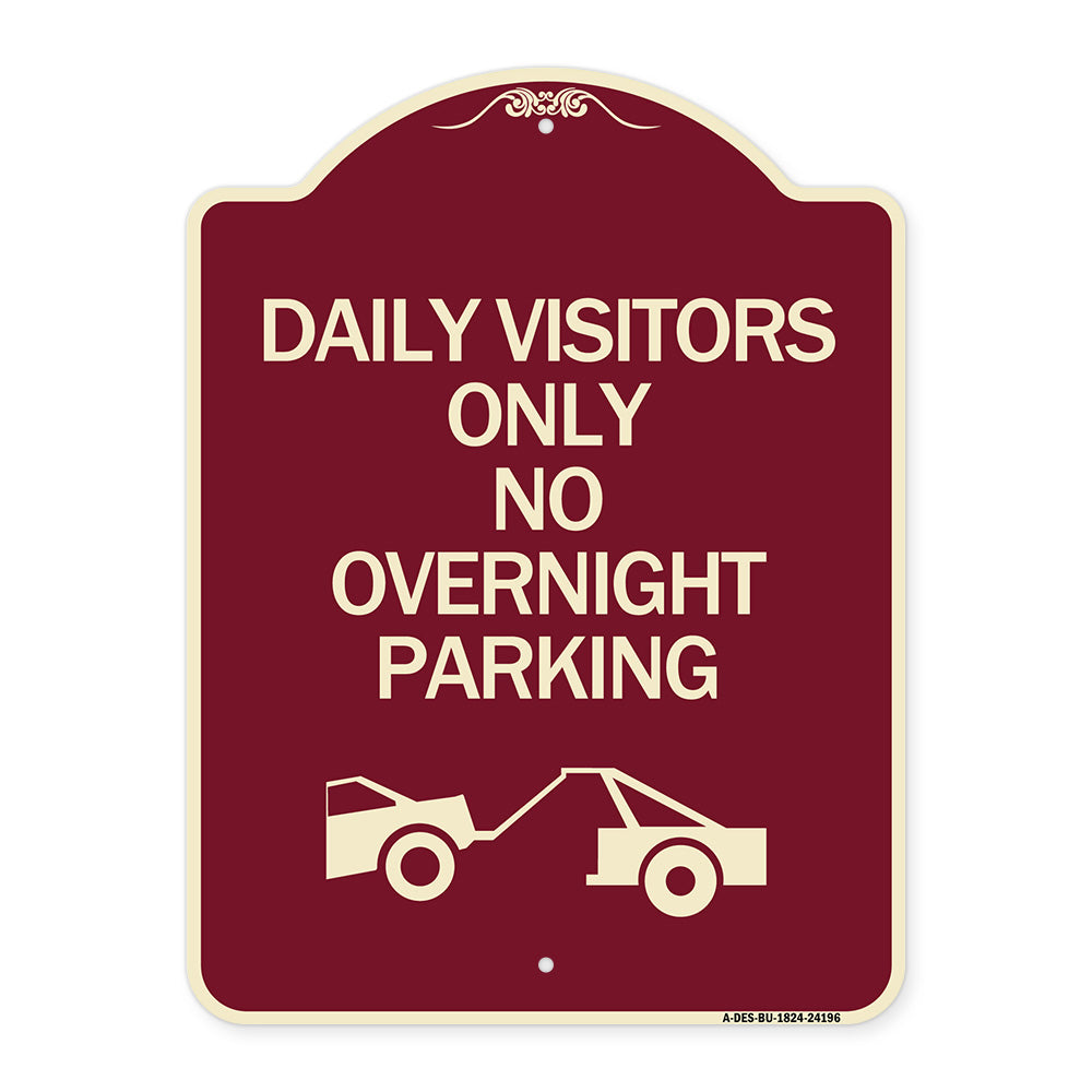 Day Visitors Only No Overnight Parking (With Graphic)