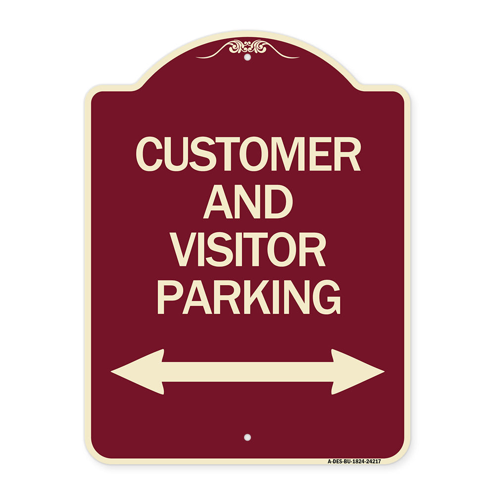 Customer and Visitor Parking (Bidirectional Arrow)
