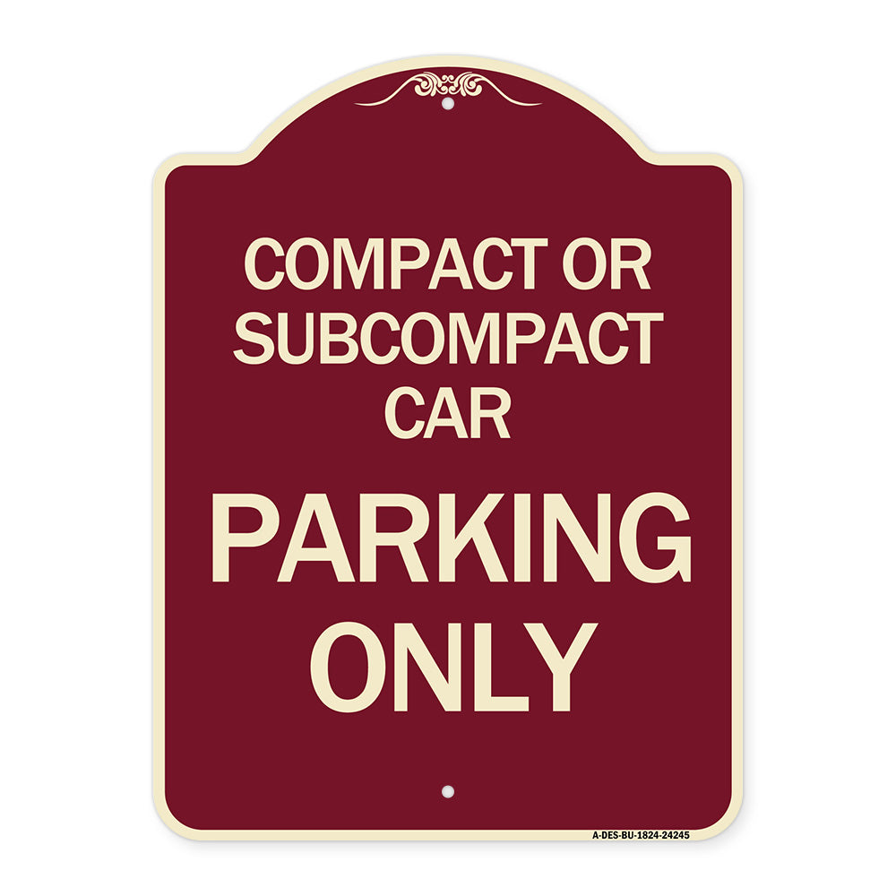 Compact or Subcompact Car Parking Only