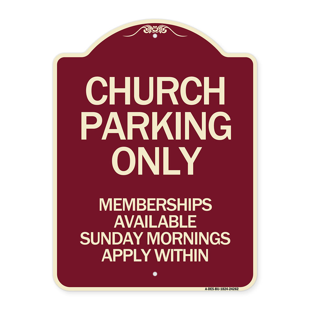 Church Parking Only Memberships Available Sunday Mornings Apply Within