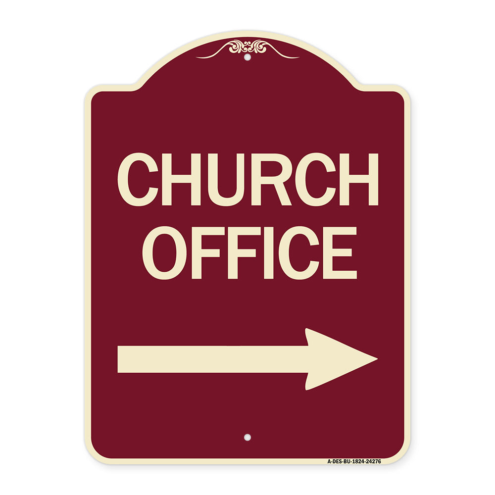 Church Office (With Right Arrow)
