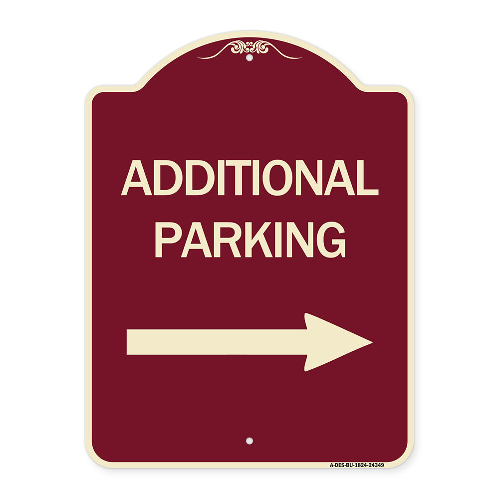 Additional Parking Sign (Right Arrow)
