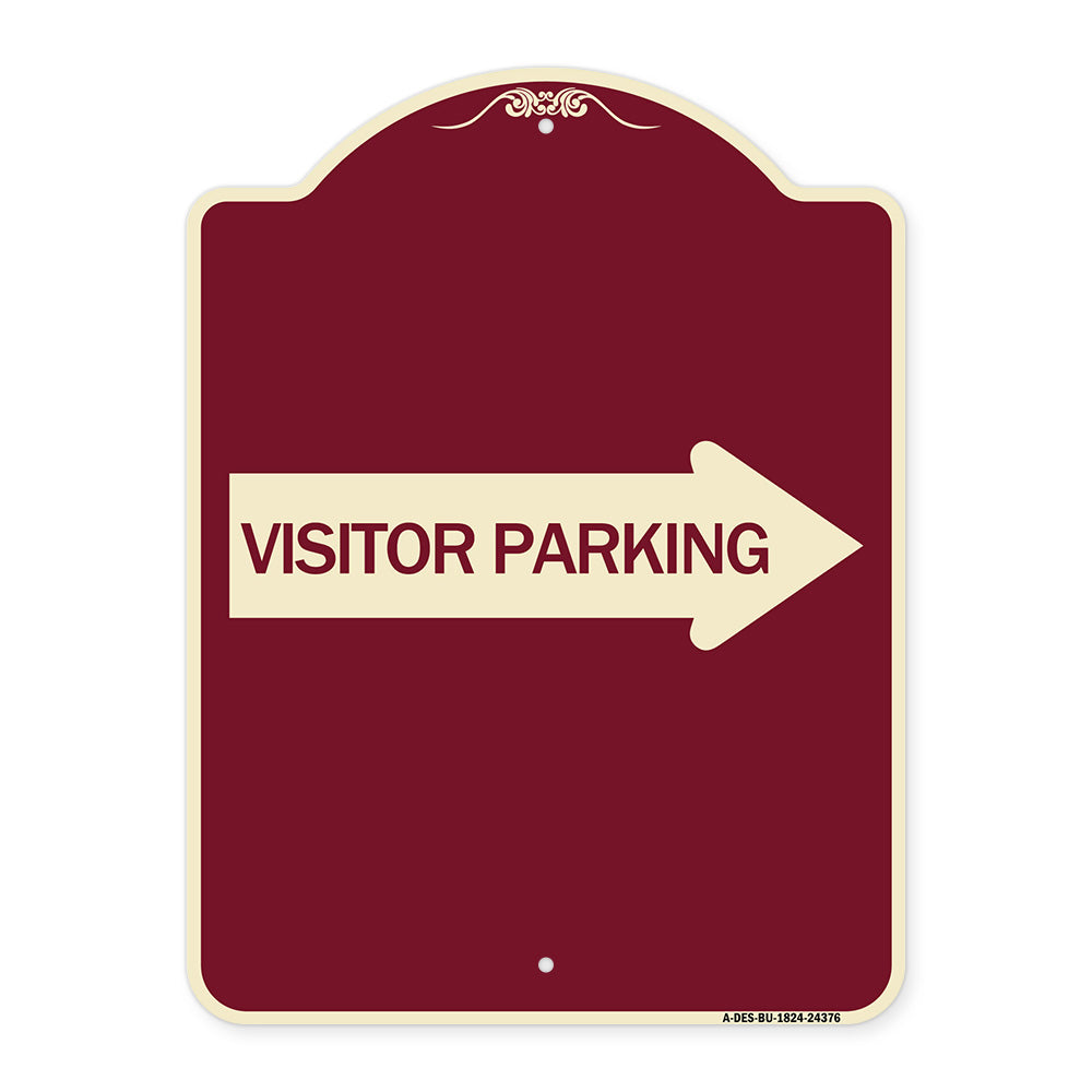 Visitor Parking (With Right Arrow)