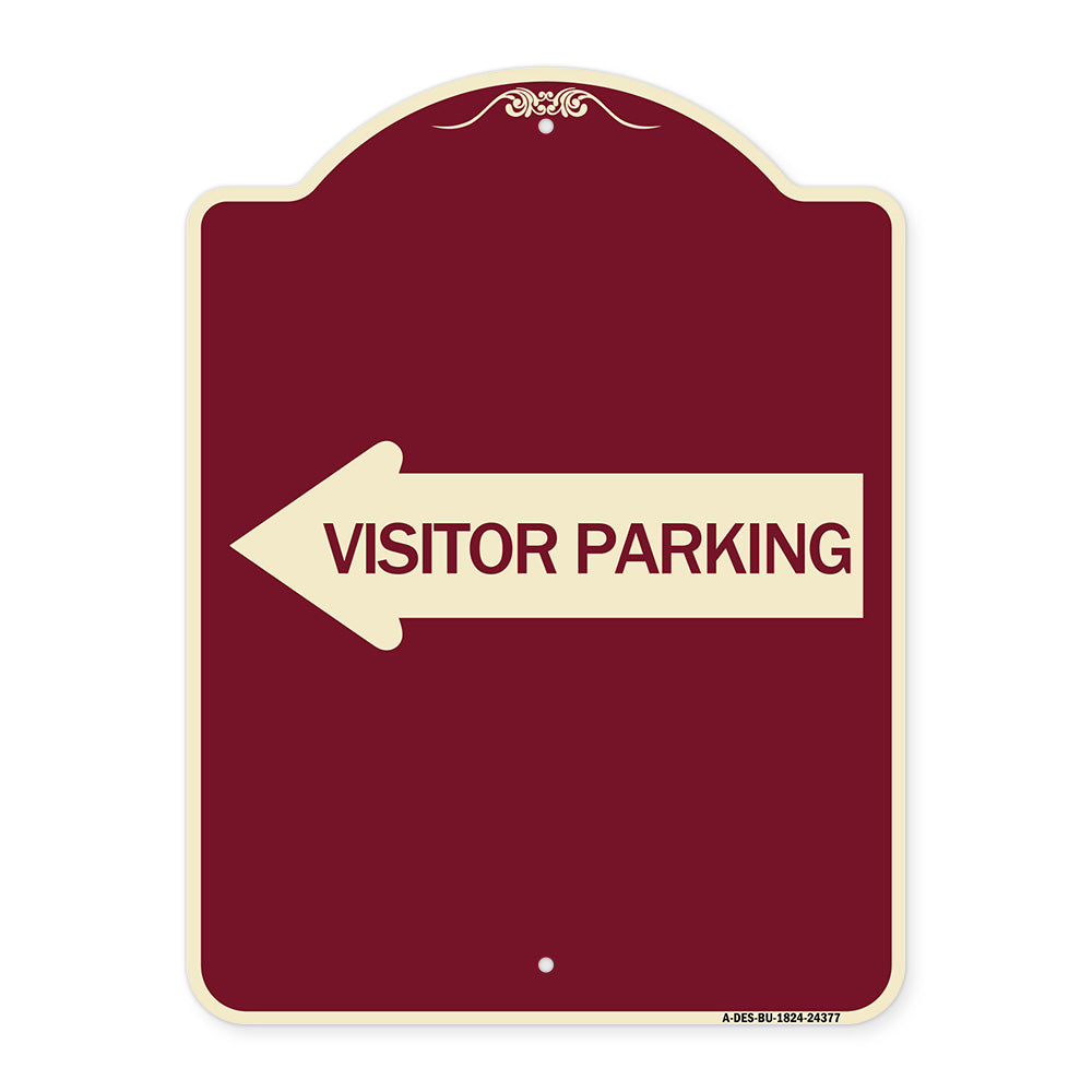 Visitor Parking (With Left Arrow)