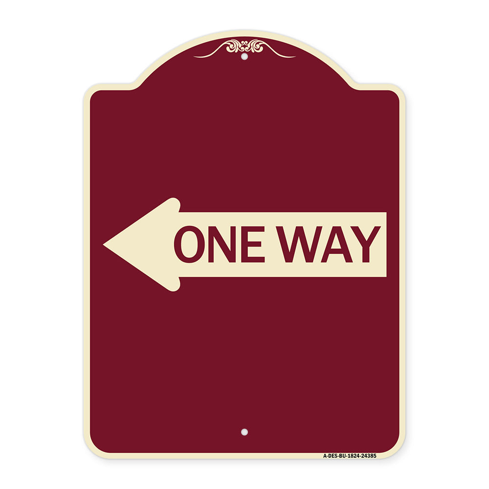 One Way (With Left Arrow)