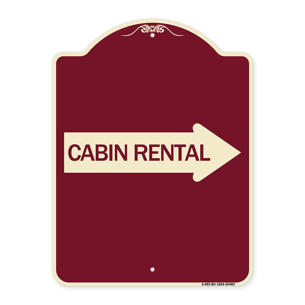 Cabin Rental (With Right Arrow)