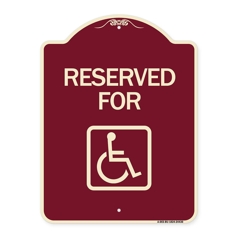 Reserved for (With Accessible Symbol)