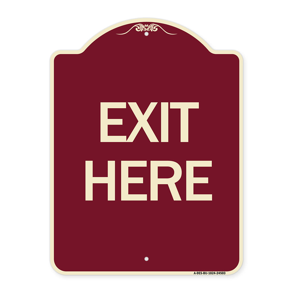 Exit Here