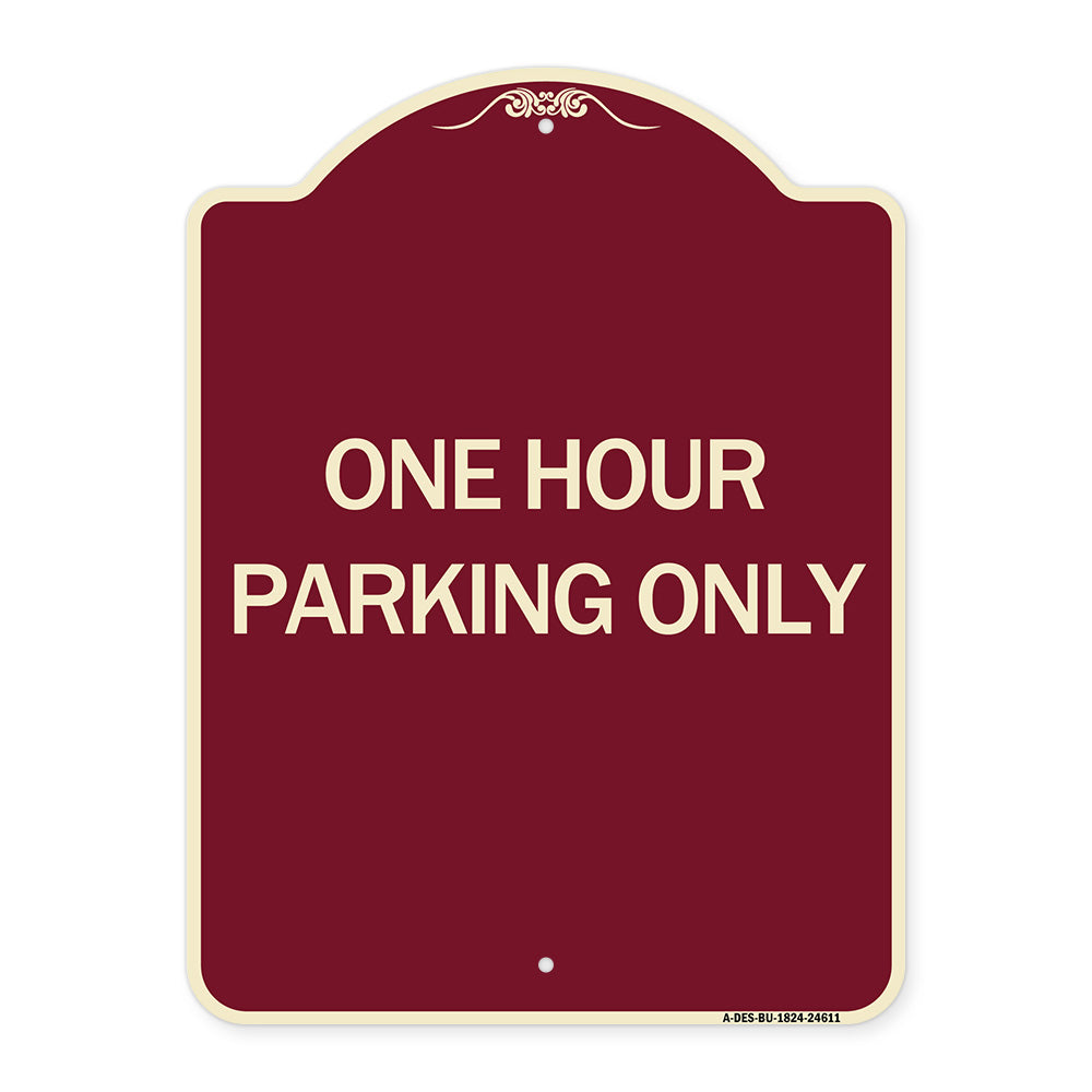 One Hour Parking Only