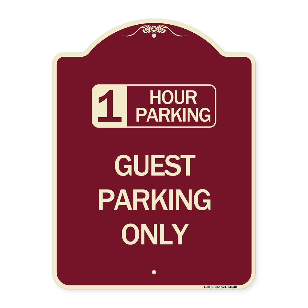 1 Hour Parking Guest Parking Only