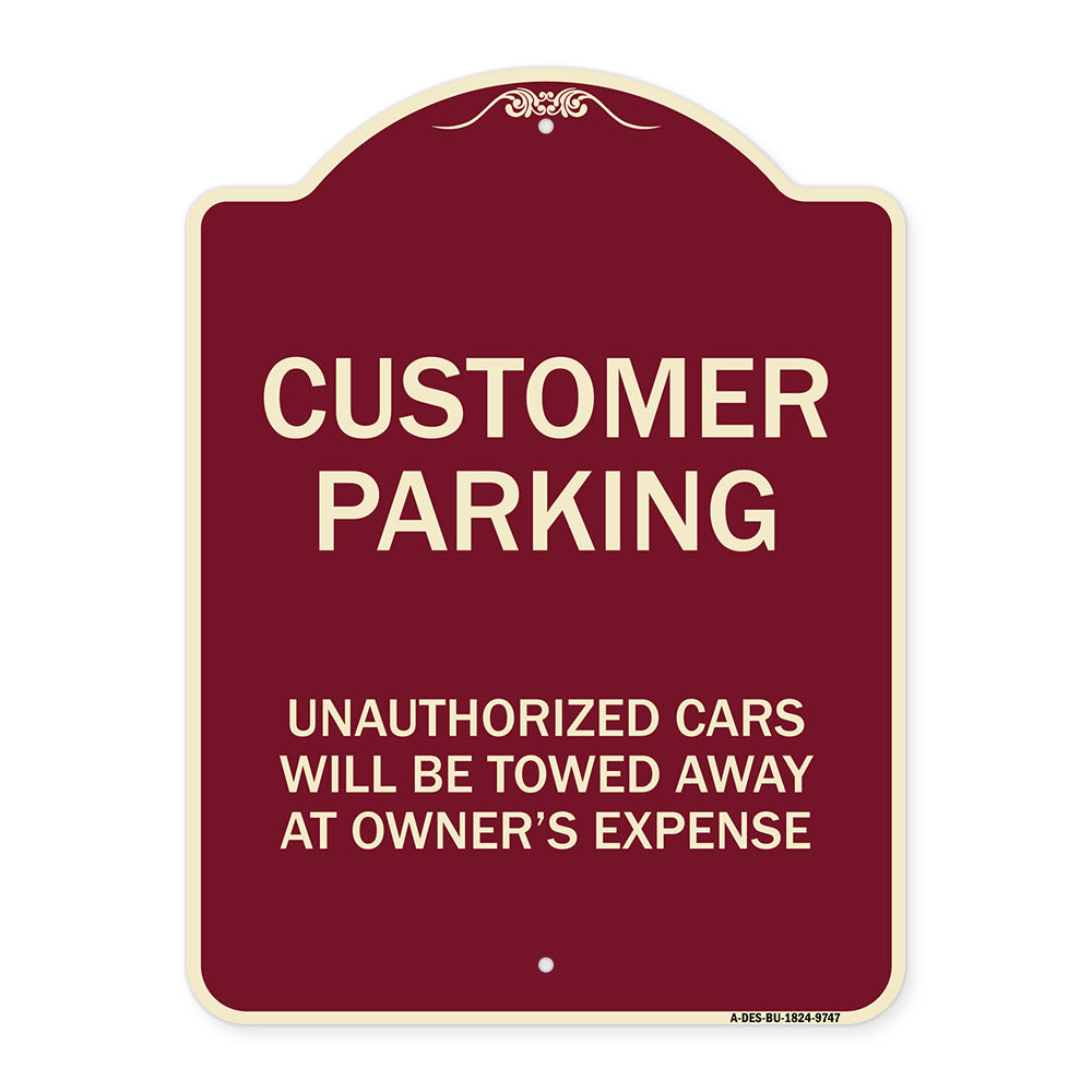 Unauthorized Cars Will Be Towed Away At Owner's Expense