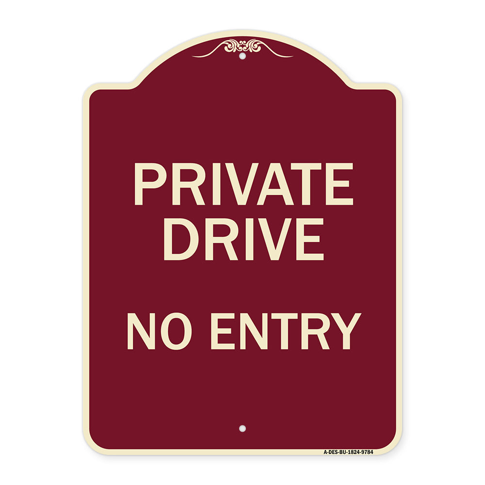 Private Drive No Entry