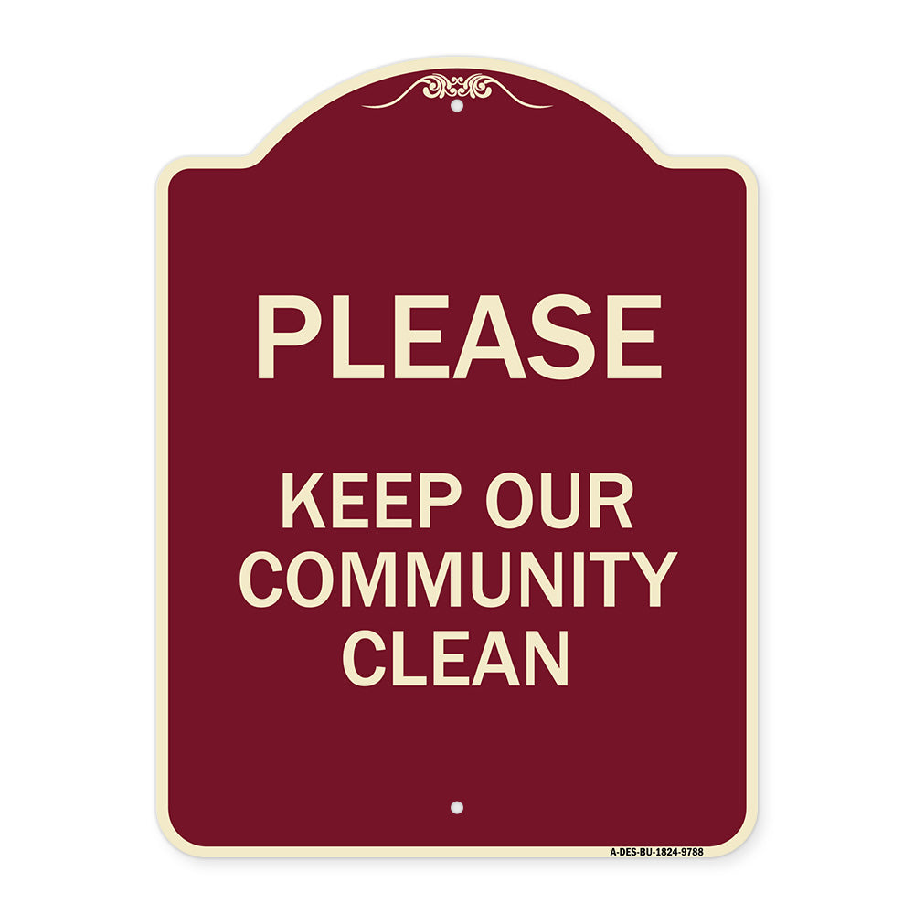 Please Keep Our Community Clean