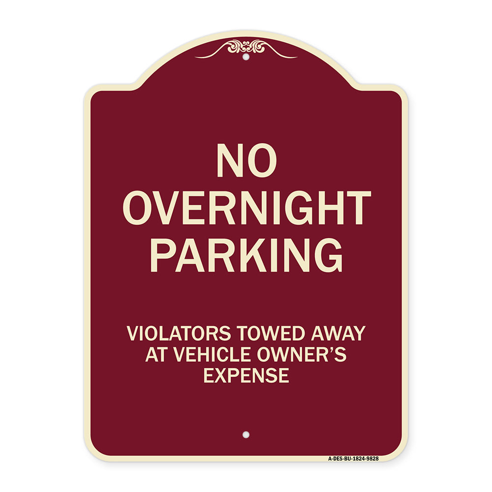 No Overnight Parking