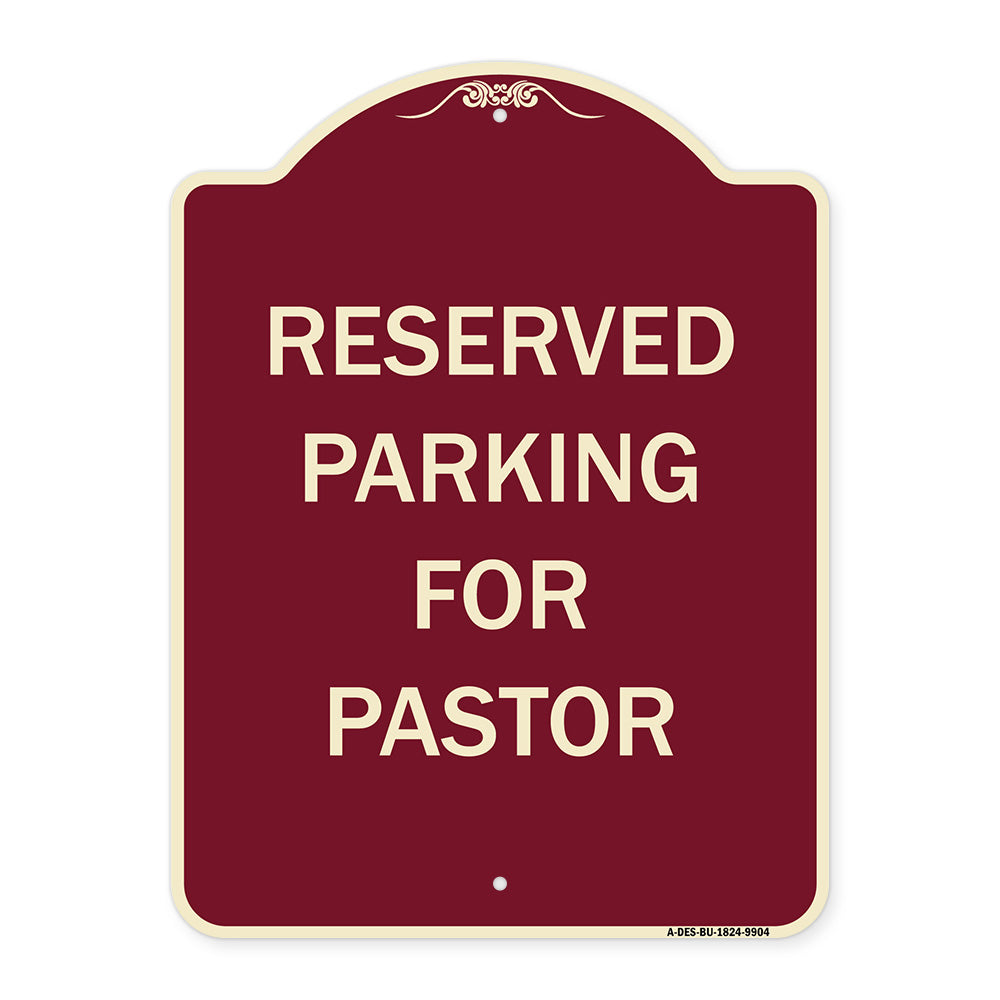 Reserved Parking For Pastor