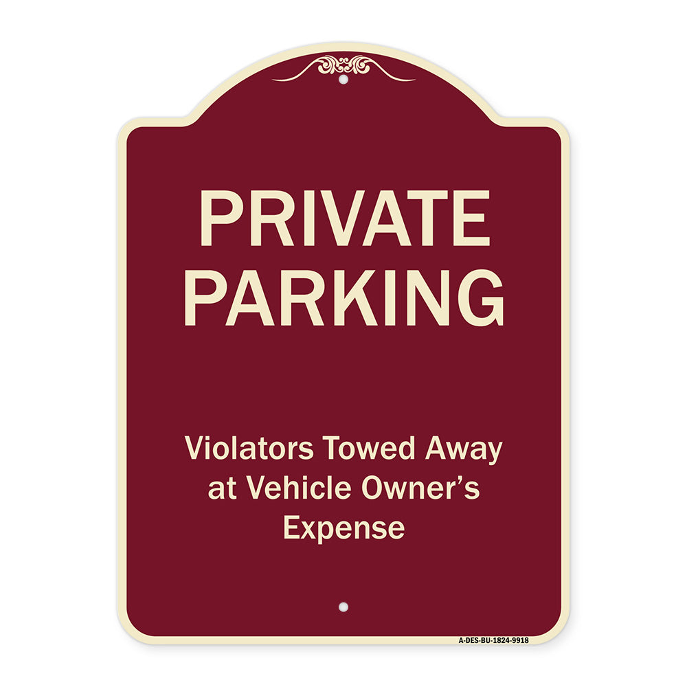Private Parking, Violators Towed Away