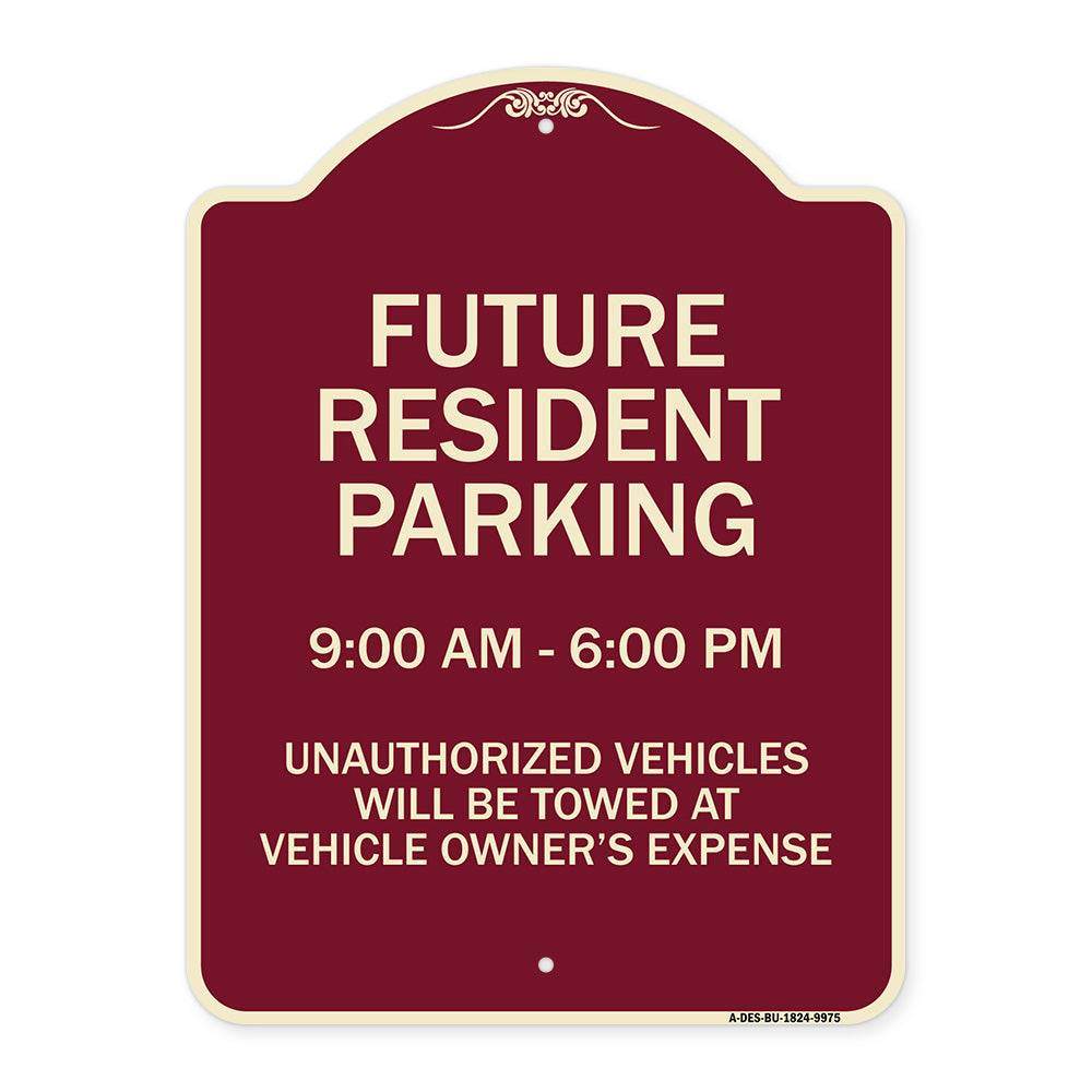 Future Resident Parking 9:00 - 6:00
