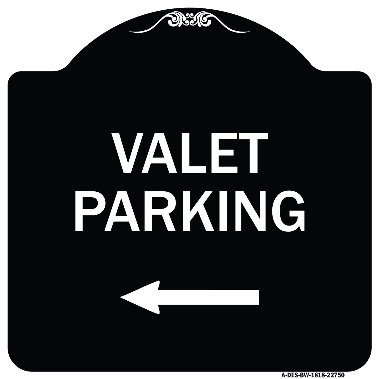 Valet Parking with Left Arrow
