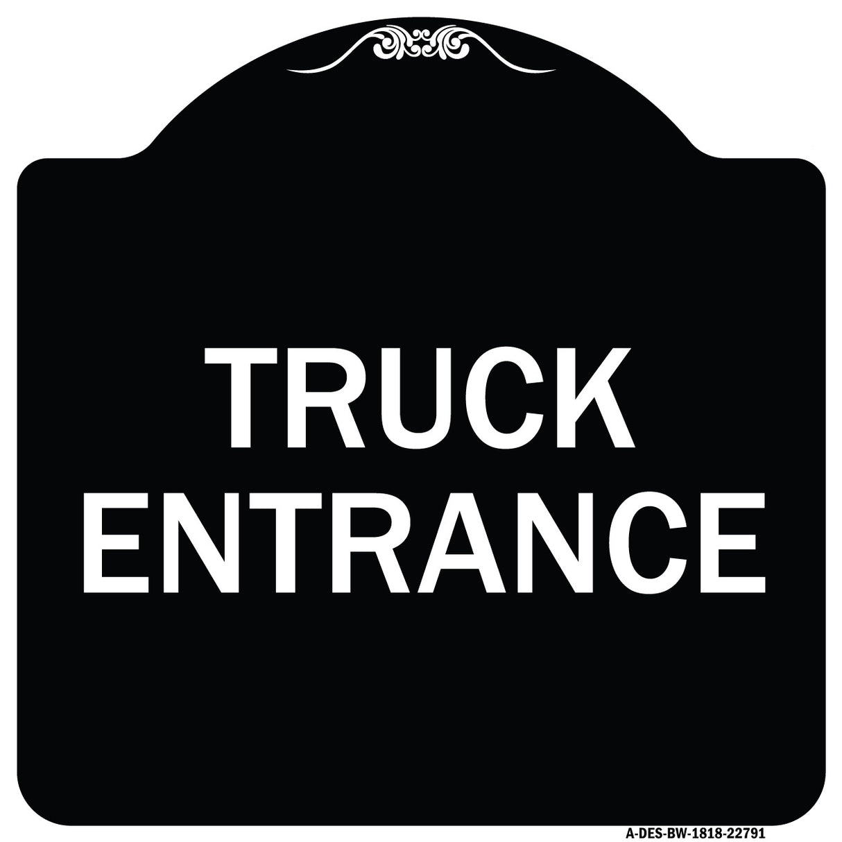 Traffic Entrance Sign Truck Entrance
