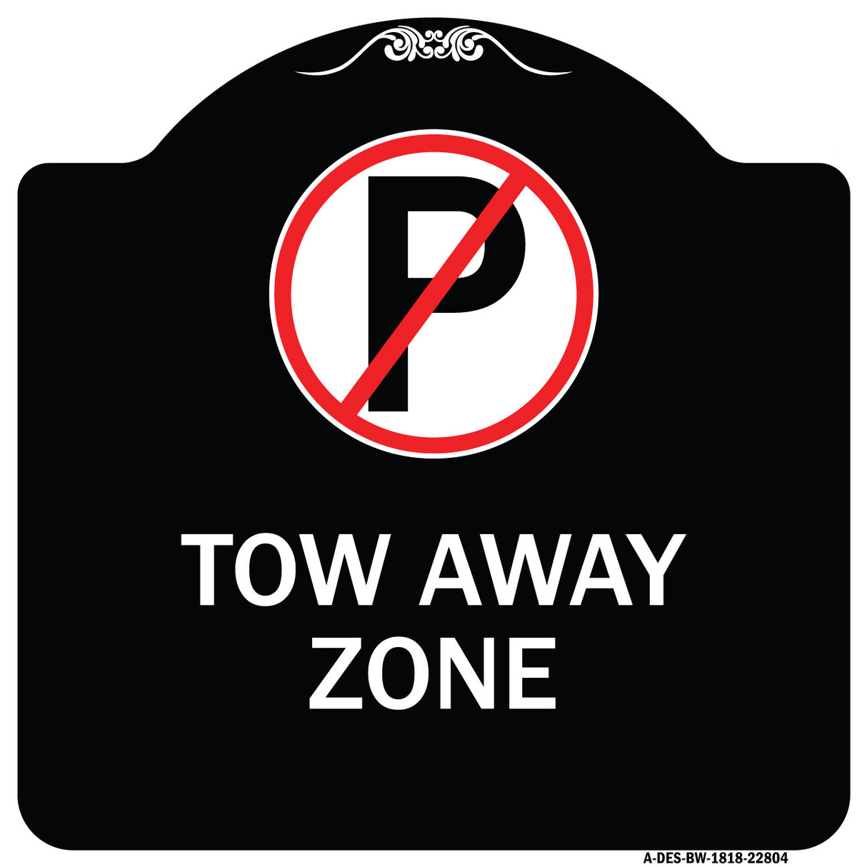 Tow Away Zone (No Parking Symbol)