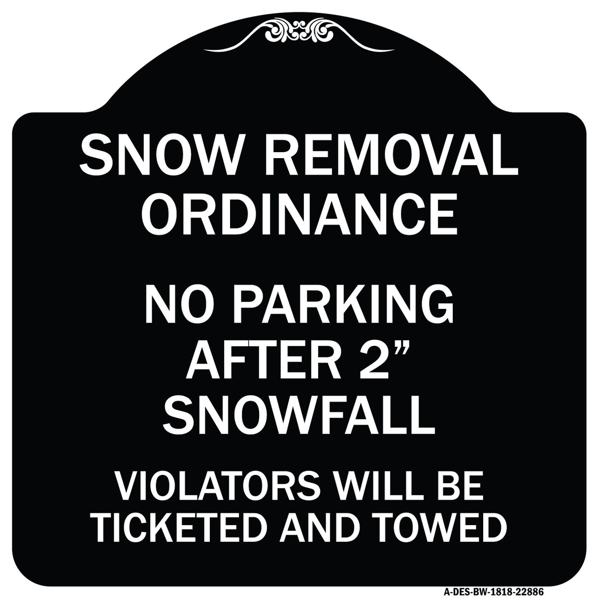Snow Removal Ordinance - No Parking After 2 Snowfall