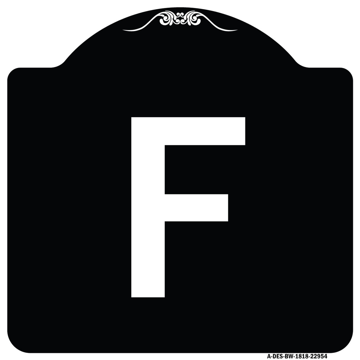 Sign with Letter F