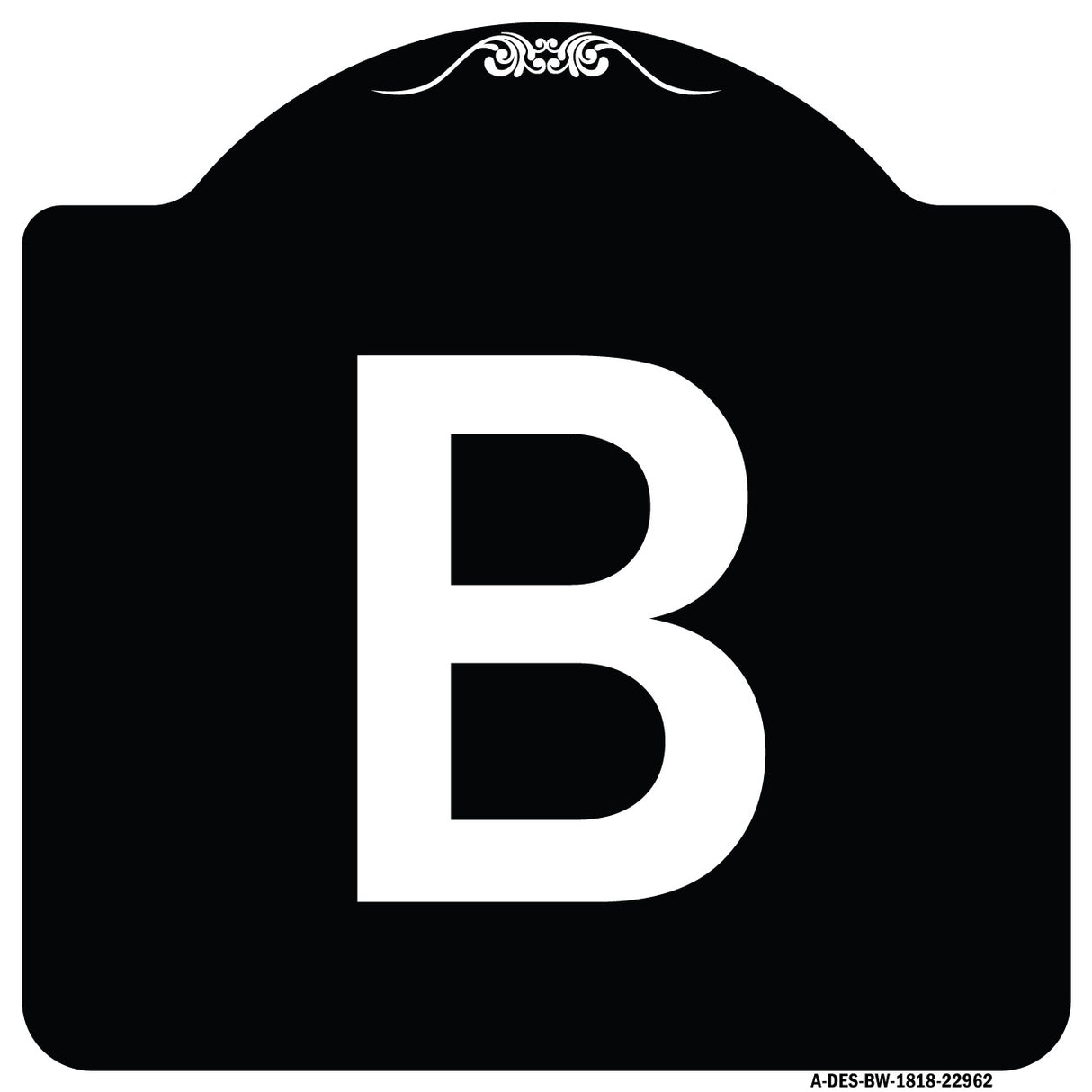 Sign with Letter B