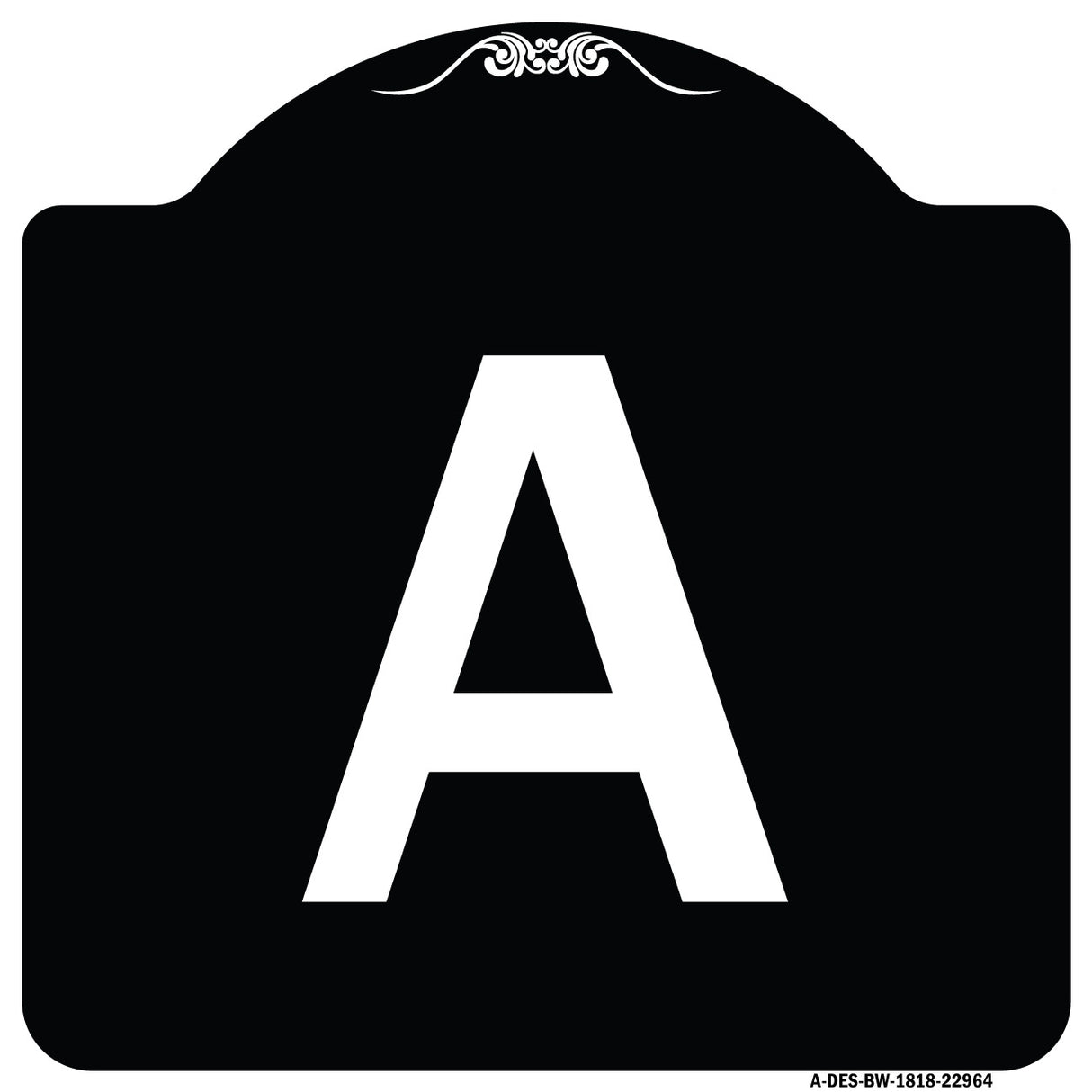 Sign with Letter A