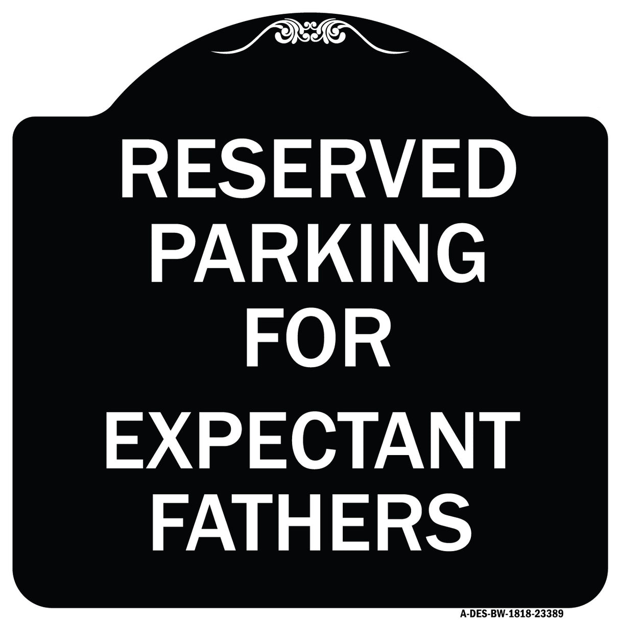 Parking Reserved for Expectant Fathers