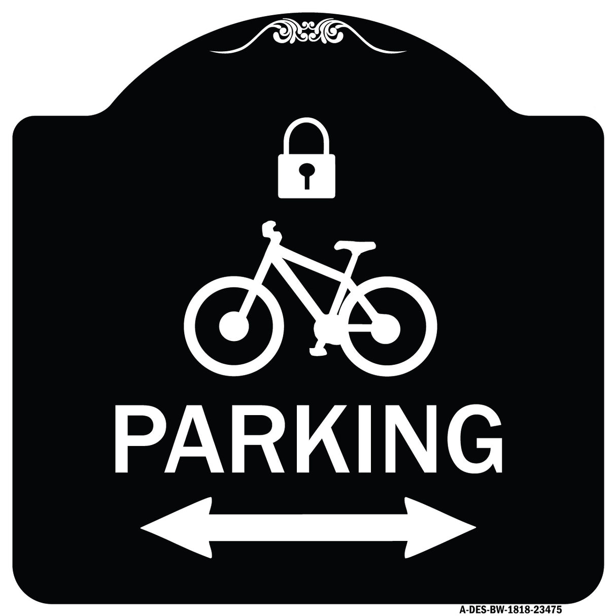 Parking (With Lock Cycle & Bidirectional Arrow Symbol)