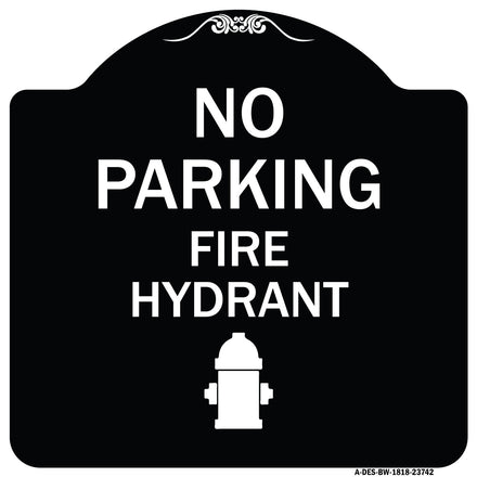 No Parking Fire Hydrant (With Graphic)