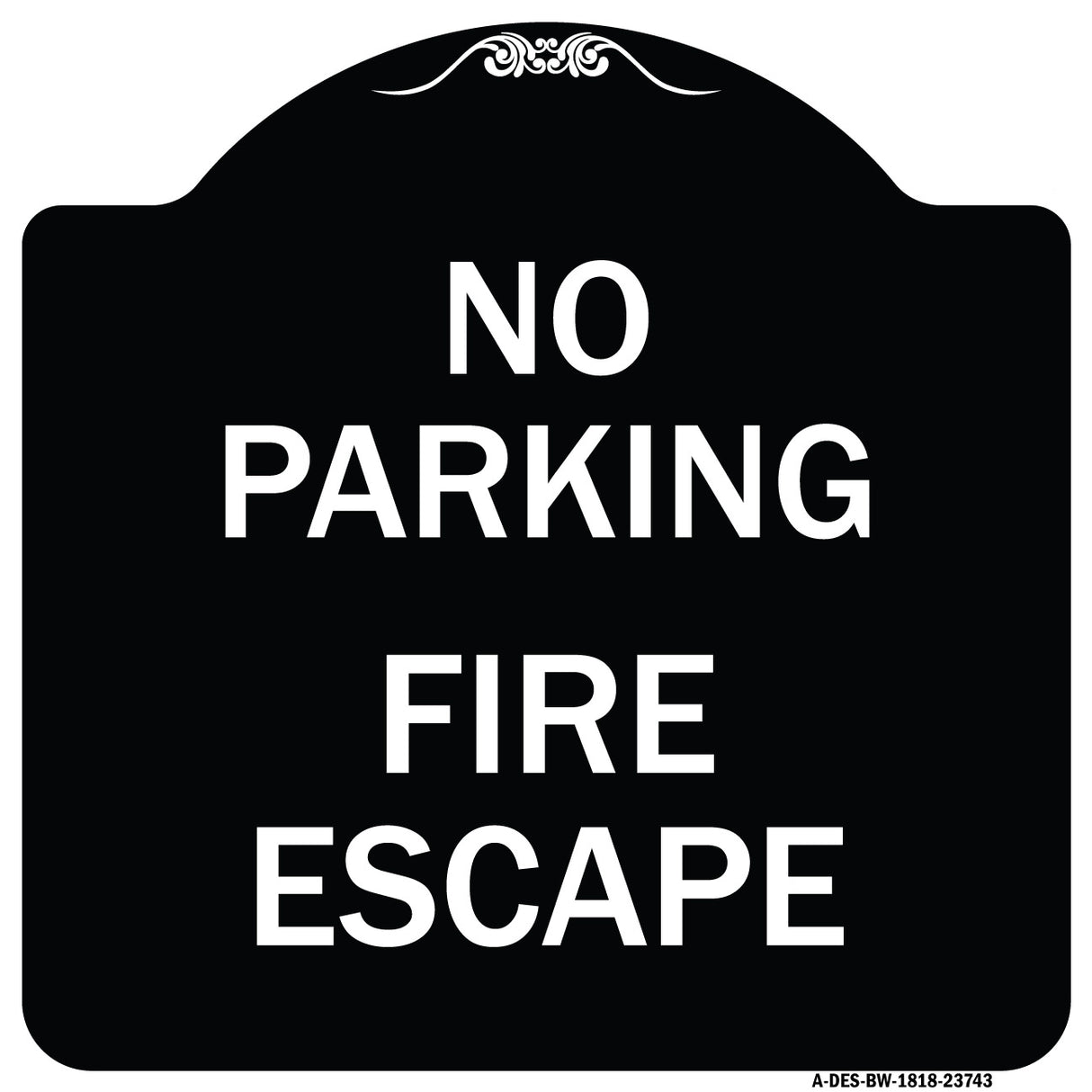 No Parking Fire Escape
