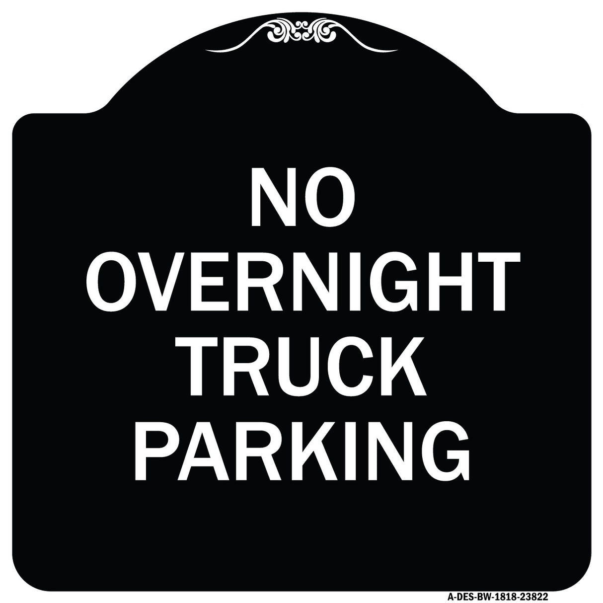No Overnight Truck Parking