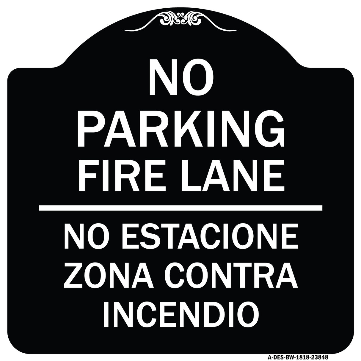 No Estacione Zona Contra Incendio