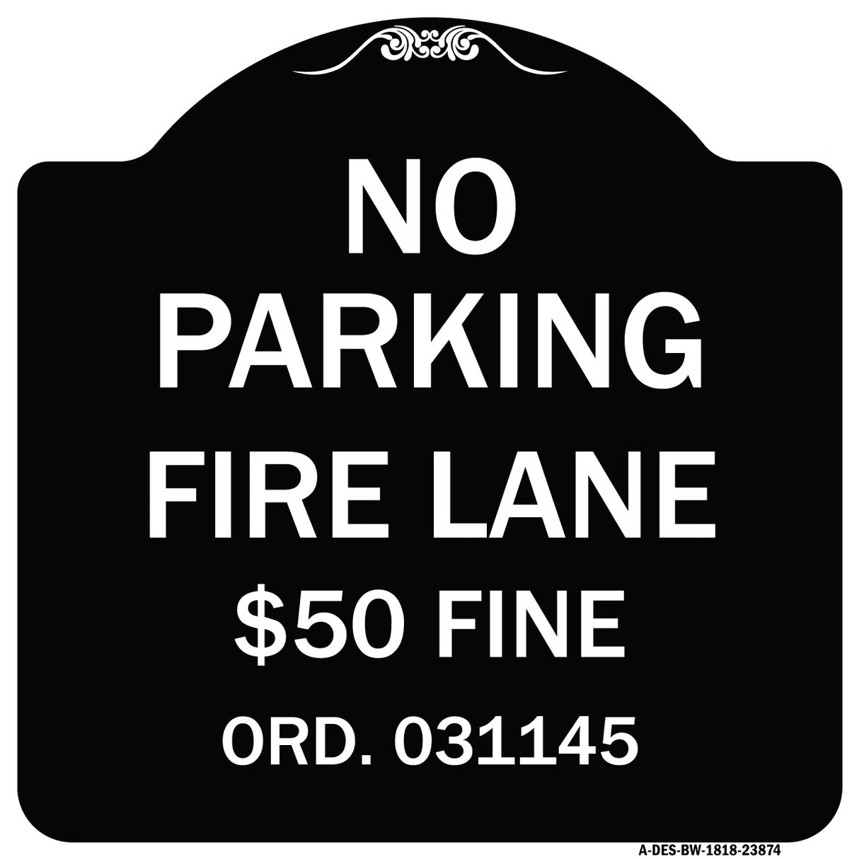 Missouri No Parking Fire Lane $50 Fine