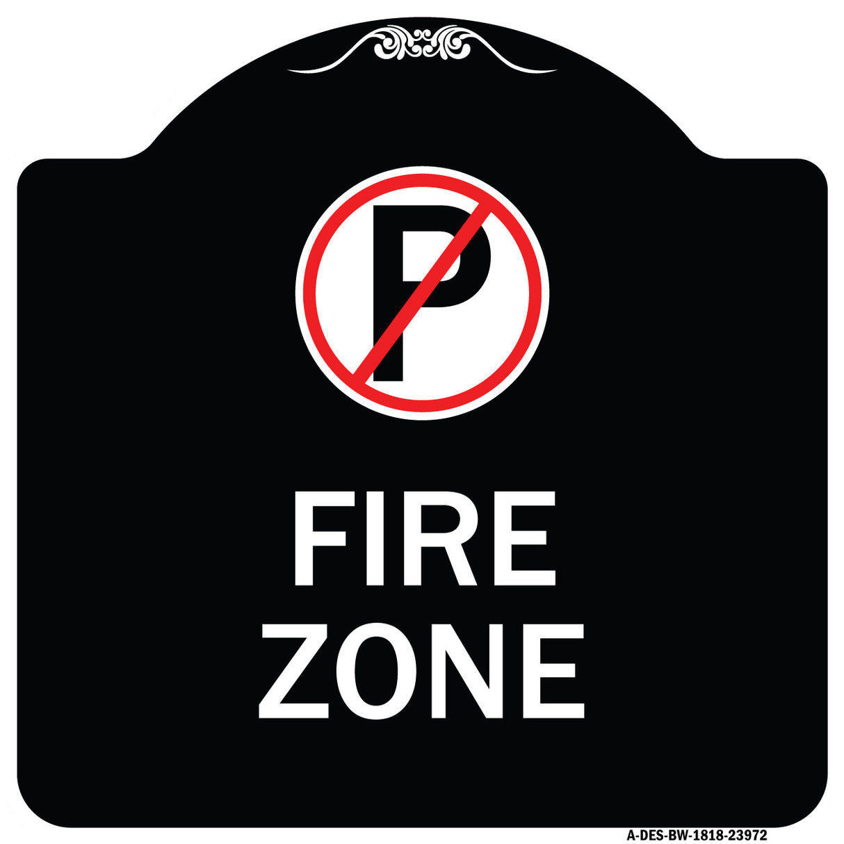 Fire Zone (No Parking Symbol)